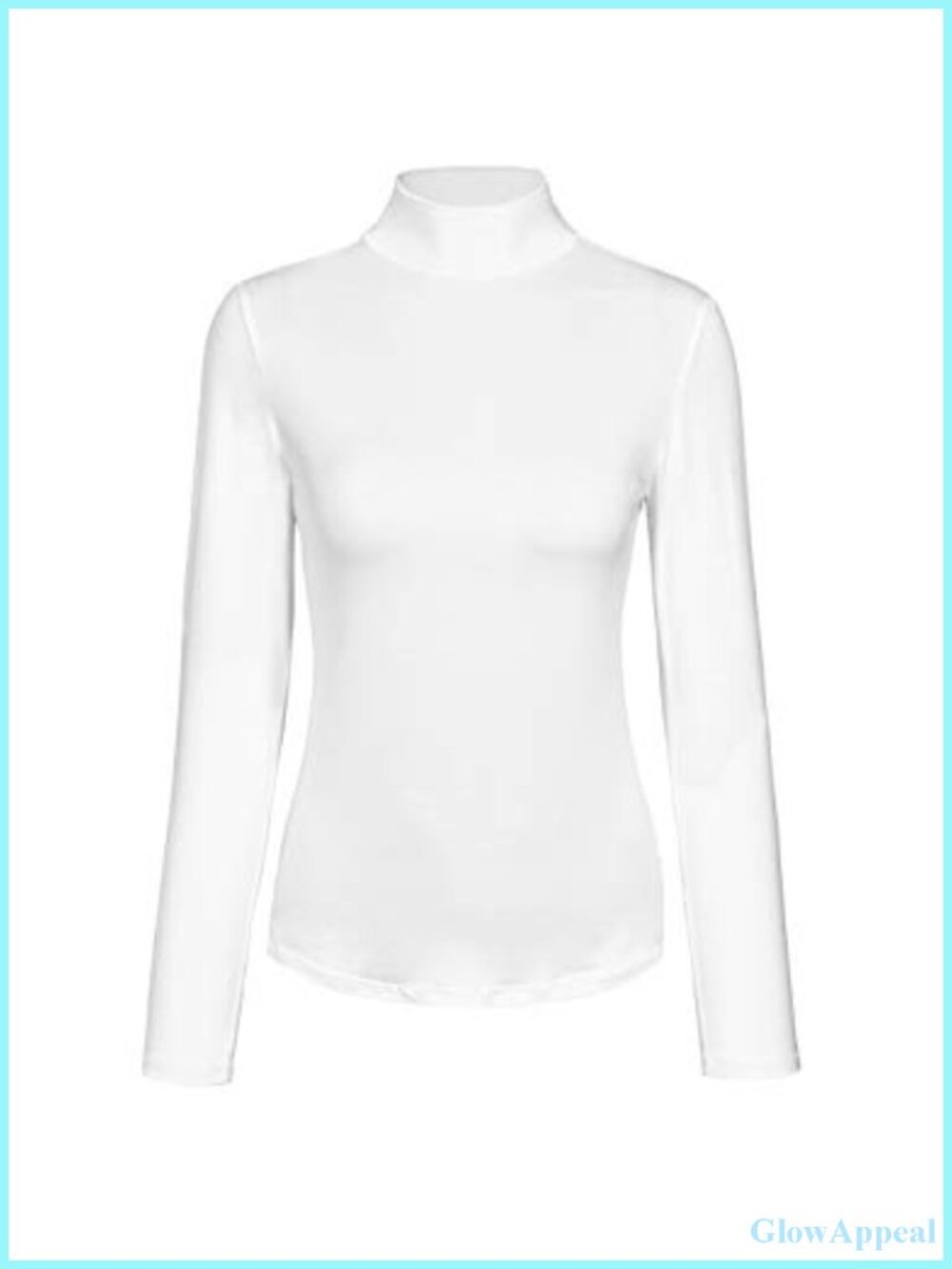Slim Fit Mock Turtleneck Long Sleeve Lightweight Base Layer Top